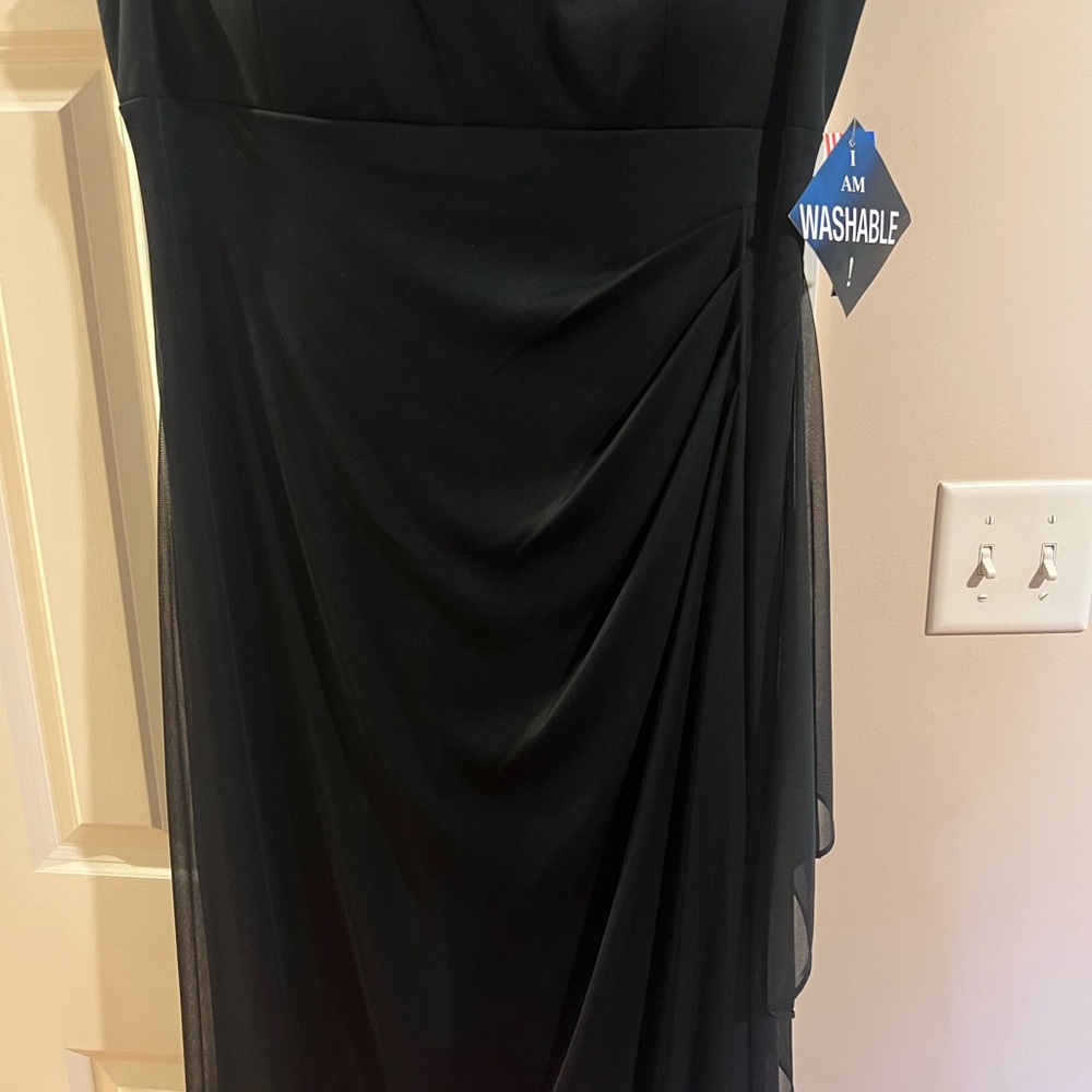 R&M Richards Black Beaded Evening Dress - Picture 6 of 9